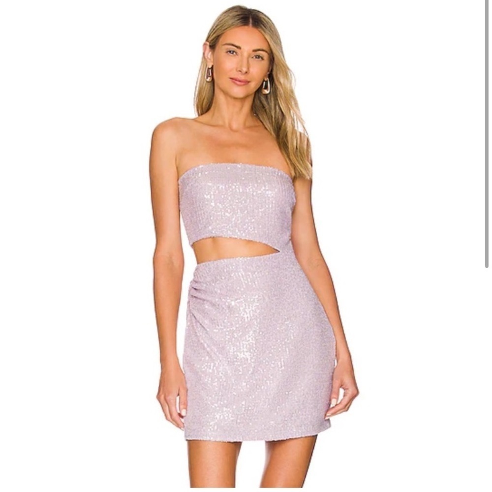 Amanda Uprichard | $246 | Brinley Sequin-Embroidered Halterneck dress | XS